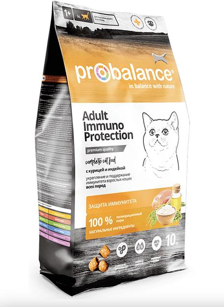 Сухой корм для кошек Probalance Immuno Protection с курицей и индейкой 10 кг, опт фото 1