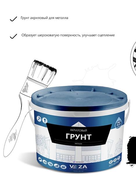 Грунт-эмаль акриловая VEZA-АК 145 фото 2