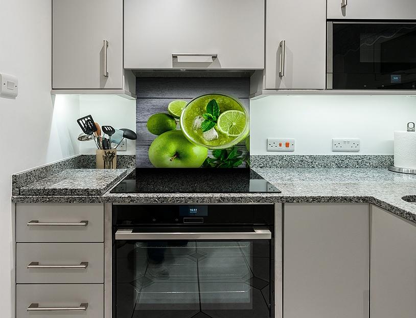 Интерьерная стеклянная панель «Смузи» опт фото 1