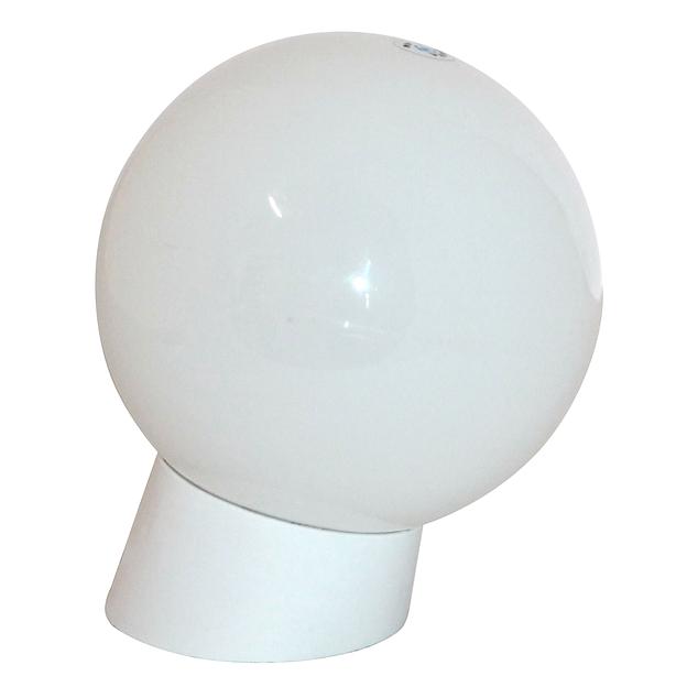 Светильник Шар 160 НББ 64-40-211 опал ПММА IP44 корпус наклонный белый ГУ фото 1