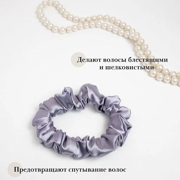 Комплект резинок для волос Casanda Hey 2 шт серый, чёрный, опт фото 3