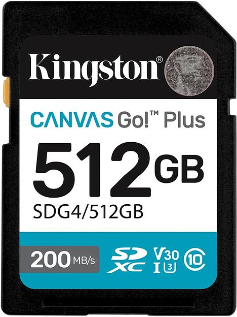 Флеш карта SDXC 512GB Kingston SDG4/512GB Canvas Go! Plus w/o adapter фото 1