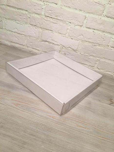 Упаковка 25х25х4 см с крышкой ПЭТ фото 2