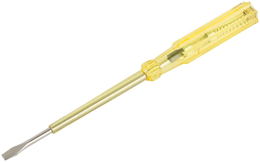 Отвертка индикаторная, желтая ручка 100 - 500 В, 190 мм фото 2