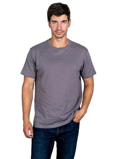 Футболка мужская классическая c круглым вырезом горловины, кардное полотно, 160 г/м² фото 3