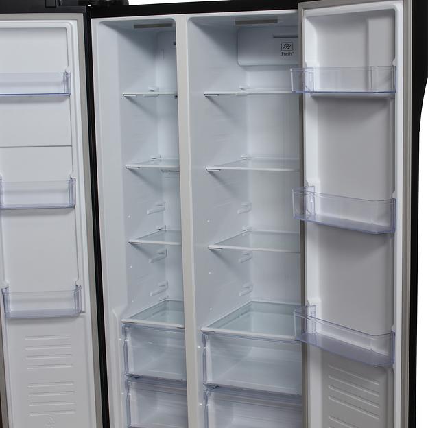 Холодильник Hyundai CS5003F черное стекло (двухкамерный) фото 7