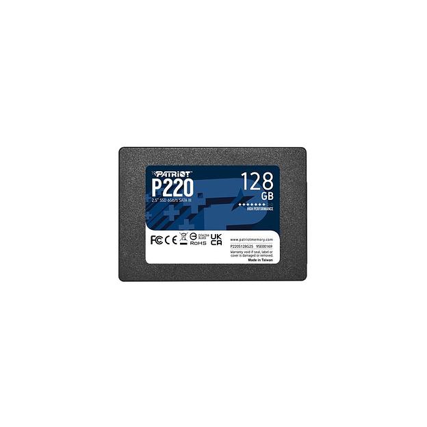 SSD накопитель Patriot P220 P220S128G25 128ГБ, 2.5", SATA III, SATA фото 1