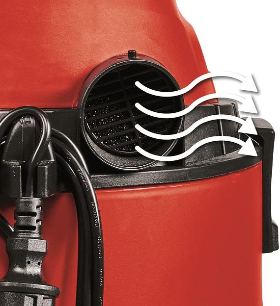 Строительный пылесос Einhell TC-VC 1825 1250Вт (уборка: сухая/влажная) красный фото 3