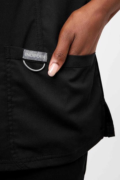 Топ медицинский Indiform женский IF3-74-05-1, 65 (Total black), опт фото 2