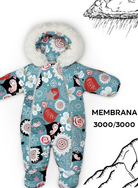 Комбинезон №193 Птички в цветах, арт 264ш/2 (74 см) фото 6