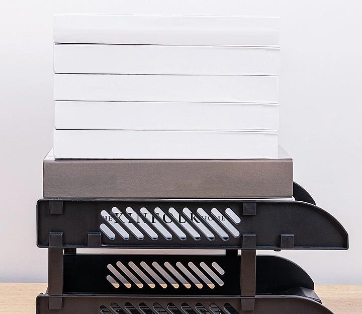 Лоток горизонтальный Deli E9212 сборный для бумаг 325x241x155мм черный пластик (упак.:2шт) пластиковый пакет фото 2