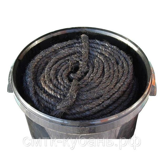 Каболка смоляная канализационная 10мм (20кг) ТУ 8122-001-20617122-2013, кг фото 1