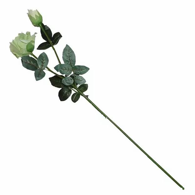 Роза искусственная двойная 886-5 73см фото 6