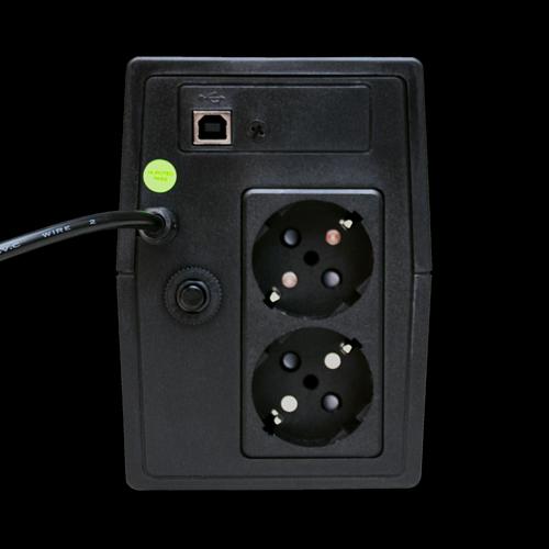 ИБП POWERMAN Back Pro 650, линейно-интерактивный, 650ВА, 360Вт, 2 евророзетки с резервным питанием, батарея 12В 7 Ач 1 шт., 298мм х 101мм х 142мм, 4.2 кг. POWERMAN POWERMAN Back Pro 650 фото 3