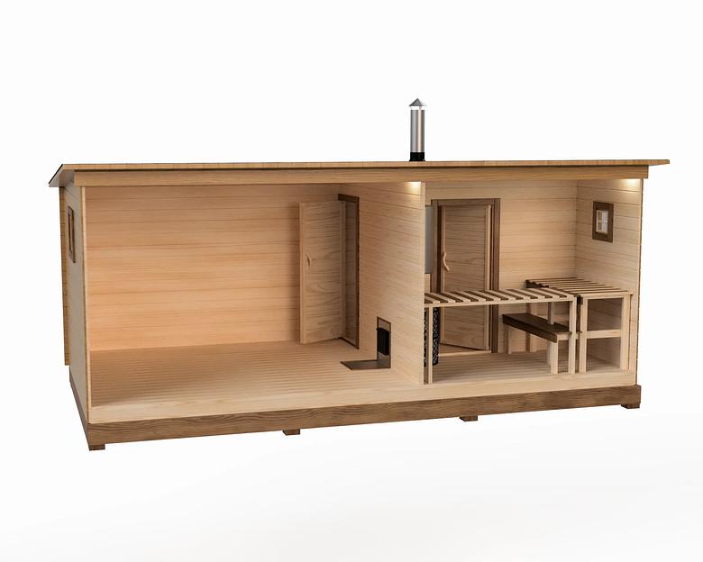 Баня «Югория» 6х3 м фото 1