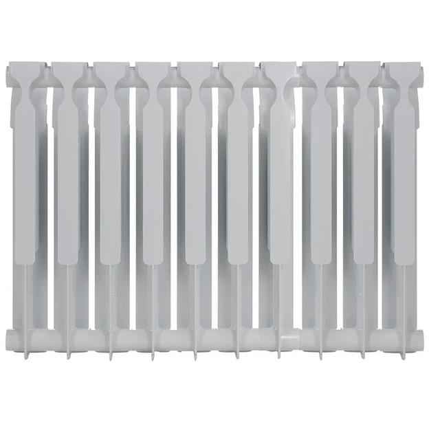 Радиатор алюминиевый секционный 500/80/10 боковое подключение фото 6