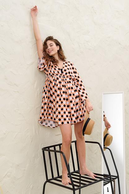 Платье женское  WIND022/01/Бежевый, белый, черный  фото 5