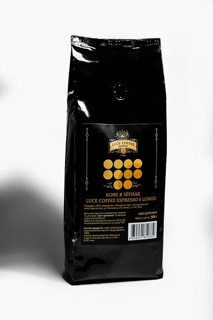Зерновой кофе Luce Coffee Espresso 8 Appetitoso (арабика 70%, робуста 30%) 250г ОПТ фото 2