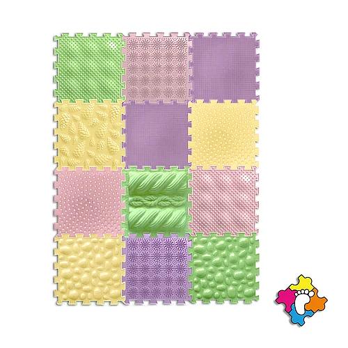 Коврик массажный (ортопедический) модульный Микс 12 «Активный» ОПТ фото 3