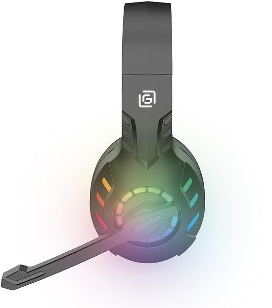 Наушники с микрофоном Оклик HS-L420G черный 1.5м мониторные BT оголовье (1939799) фото 10