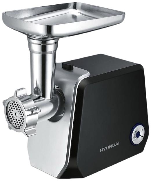 Мясорубка Hyundai HY-MG4422 1200Вт черный/серебристый фото 1
