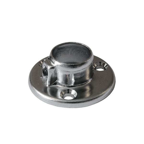 Фланец для рейлинга D16мм, хром фото 1