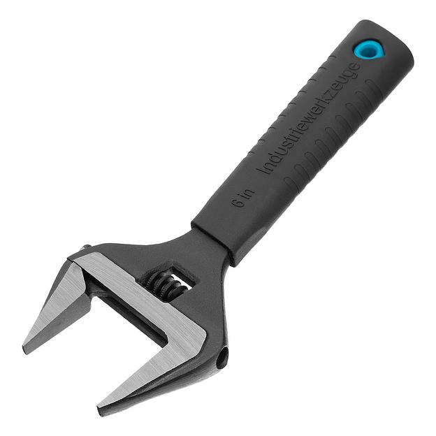 Ключ разводной, 150 мм,CrV, тонкие губки, защитные насадки фото 2