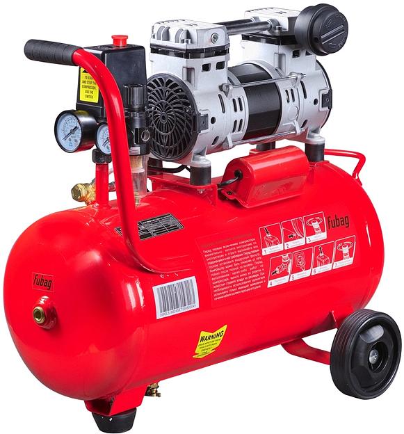 Компрессор поршневой Fubag OLS 180/24 CM1.2 Set 4.1 безмасляный 180л/мин 24л 900Вт красный/черный фото 1