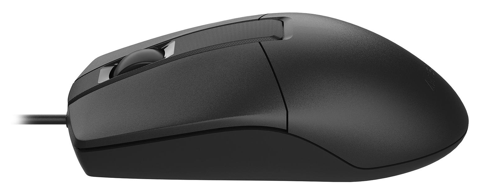 Мышь A4Tech OP-330 черный оптическая (1000dpi) USB (3but) фото 3