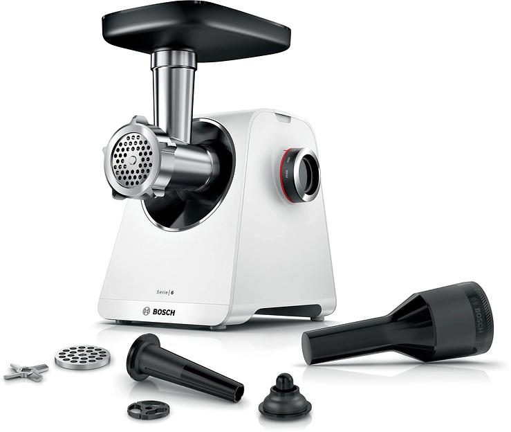 Мясорубка Bosch MFWS607W белый фото 1