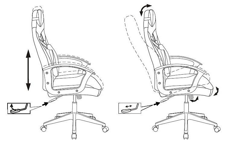 Кресло игровое Бюрократ ZOMBIE DRIVER черный/белый искусственная кожа с подголов. крестовина пластик фото 9