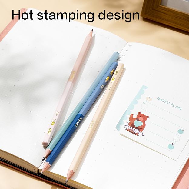 Карандаш ч/г Deli EC031-HB HB ассорти 4цв. (12шт) фото 3