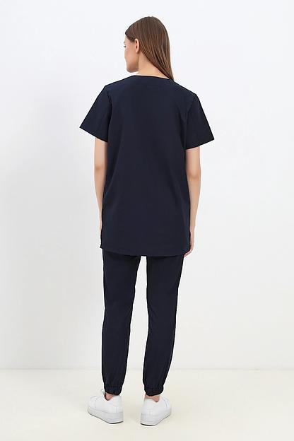 Костюм хирургический DOCTOR BIG женский DB 4-87-01-1 тёмно-синий, опт фото 10