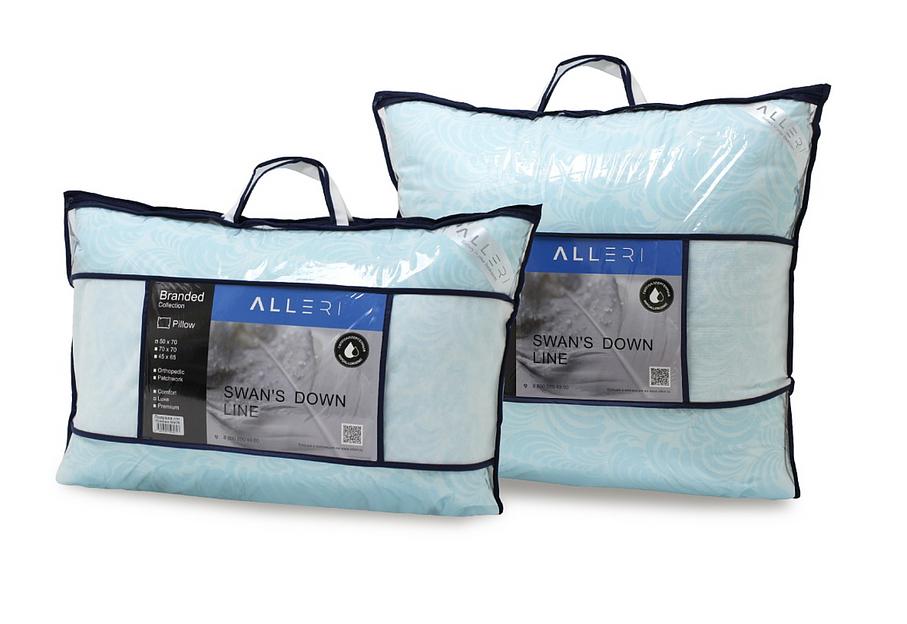 Подушка «Лебяжий пух» поплин двухкамерная 50×70 ОПТ фото 2