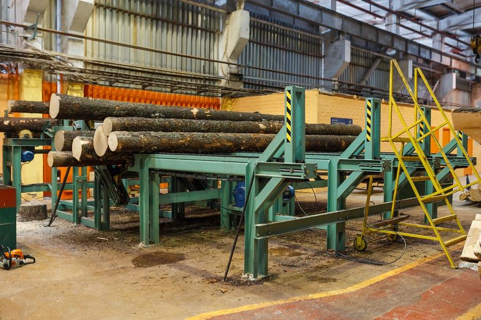 Линия сортировки брёвен фото 2