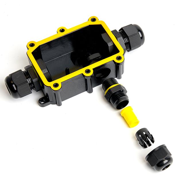 Коробка распределительная водонепроницаемая 3 выхода, с клеммой в комплекте, фото 6