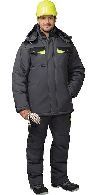 Костюм «Сириус-Ховард» зимний куртка и брюки, темно-серый ОПТ фото 8