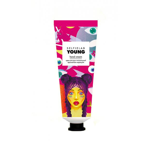 Selfielab young крем для рук питат ароматная маракуйя с экстрактомактомак малины и африкан маслом ши 30 мл фото 1