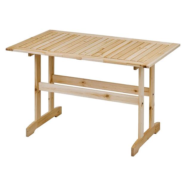 Стол деревянный для сада и дачи, 120х70 см, натуральный, Стэнхамн, опт фото 1