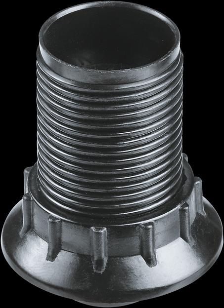 Патрон люстровый Е14 карболитовый с кольцом черный фото 1