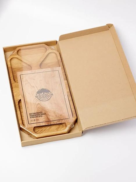 Менажница деревянная Woodlin «Барокко» 35х18 см ОПТ фото 5