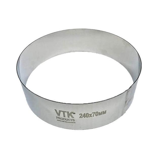 Форма для выпечки и заморозки Кольцо диаметр 240 мм высота 70 мм фото 2