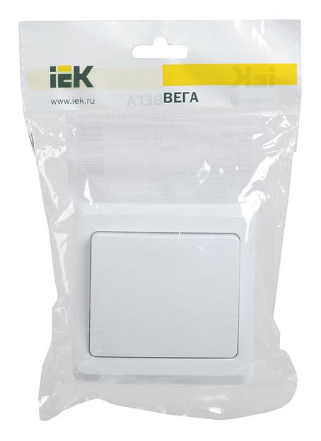 Выключатель IEK Вега скрыт. 1кл. IP20 белый (упак.:1шт) (EVV10-K01-10-DM) фото 2
