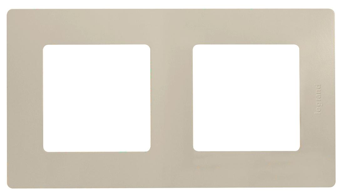 ETIKA Рамка 2 поста, сл. кость Legrand 672512 фото 1
