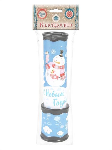 Новогодняя игрушка детская Калейдоскоп «Снеговик» 20×5,6 см, 80344, опт фото 2