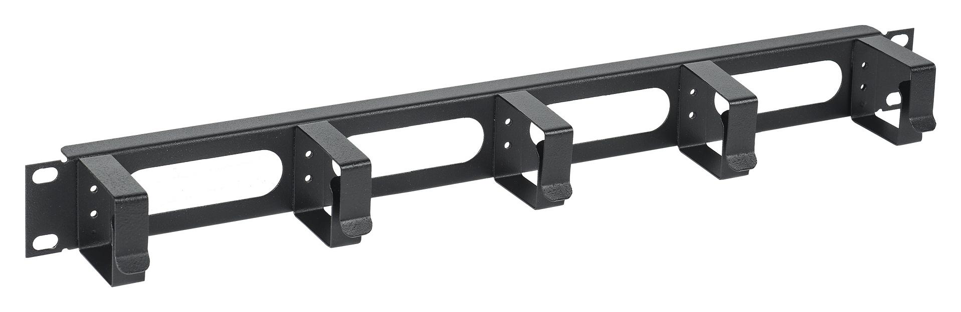 Кабельный органайзер ITK 5 колец CO05-1M5RM односторонний кольца 1U шир.:19" глуб.:60мм фото 1