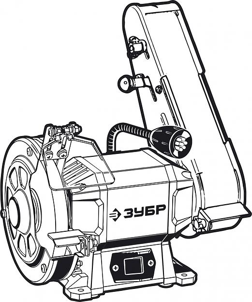Электроточило Зубр ПТЛ-150 300Вт 2950об/мин d=150мм t=20мм фото 1