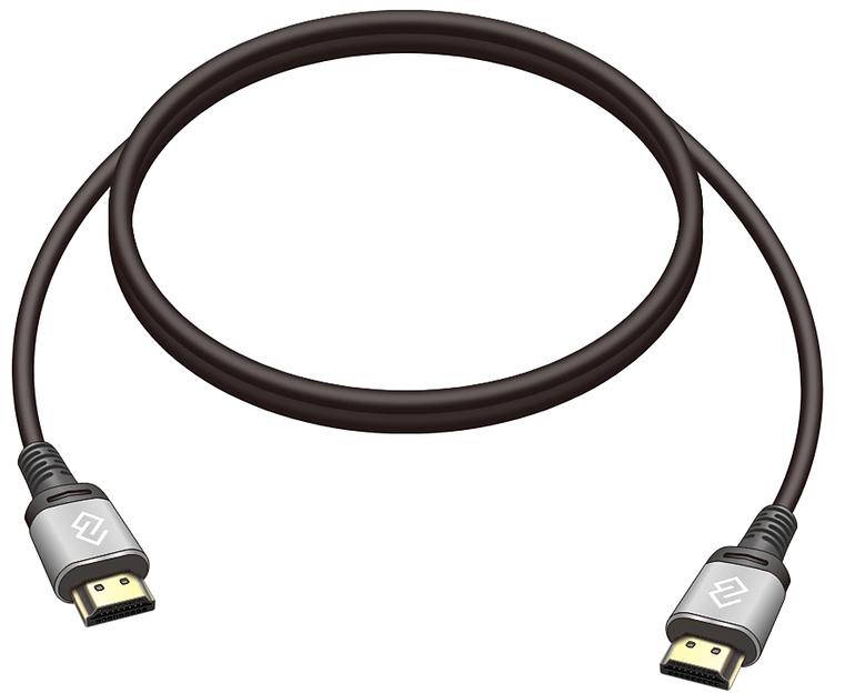 Кабель аудио-видео Digma HDMI (m)/HDMI (m) 1.5м. позолоч.конт. черный (D-HDMI-V2.0-1.5M) фото 1
