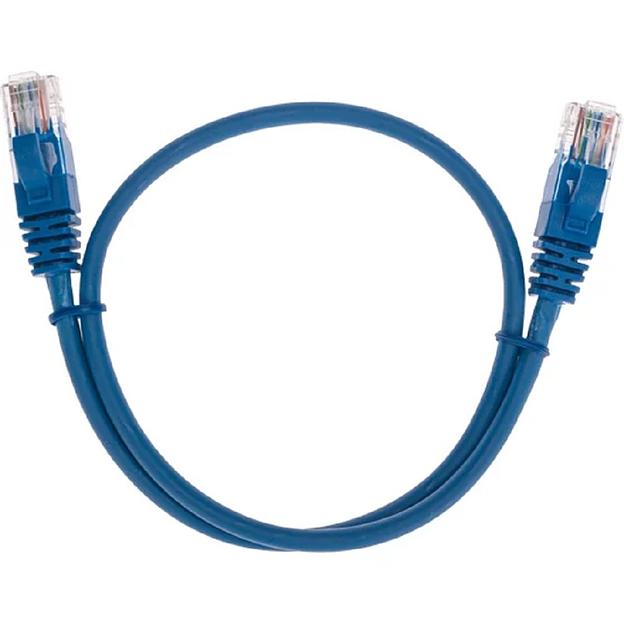 Rexant (02-0104-05) Патч-корд U/UTP, CAT 5e, RJ45-RJ45, 26AWG, LSZH, синий, 0,5м фото 1