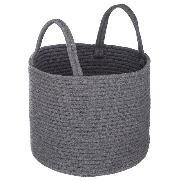 Корзина  для хранения "Хлопок", Д300 Ш300 В250, серый фото 1